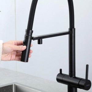 Смеситель для кухни Gappo G4397-86 Черный матовый