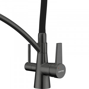 Смеситель для кухни Gappo G4398-19 Оружейная сталь
