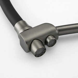 Смеситель для кухни Gappo G4398-19 Оружейная сталь
