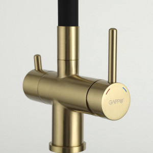 Смеситель для кухни Gappo G4398-33 Золото матовое