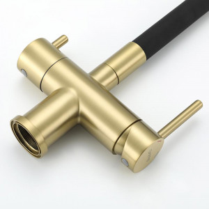 Смеситель для кухни Gappo G4398-33 Золото матовое