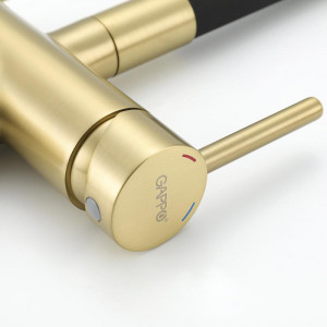 Смеситель для кухни Gappo G4398-33 Золото матовое