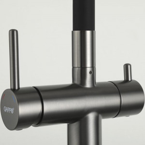 Смеситель для кухни Gappo G4398-39 Оружейная сталь