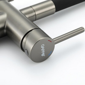 Смеситель для кухни Gappo G4398-39 Оружейная сталь