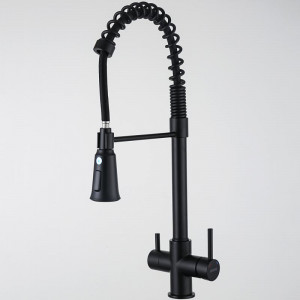 Смеситель для кухни Gappo G4398-66 Черный матовый