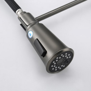 Смеситель для кухни Gappo G4398-69 Оружейная сталь