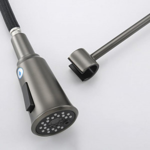 Смеситель для кухни Gappo G4398-69 Оружейная сталь