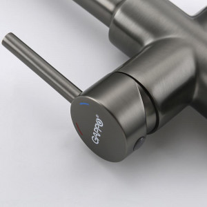Смеситель для кухни Gappo G4398-69 Оружейная сталь