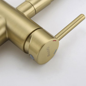 Смеситель для кухни Gappo G4398-83 Золото матовое