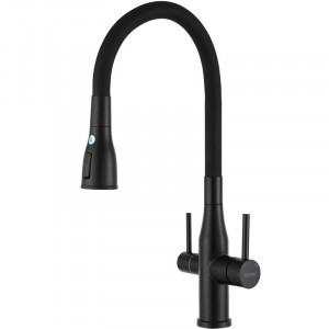 Смеситель для кухни Gappo G4399-66 Черный матовый
