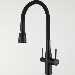 Смеситель для кухни Gappo G4399-66 Черный матовый