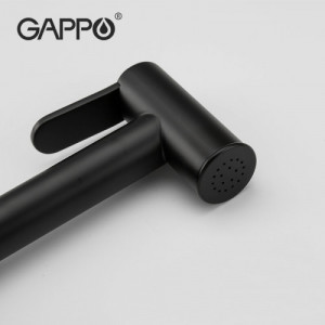 Смеситель с гигиеническим душем Gappo G7290-6 Черный матовый