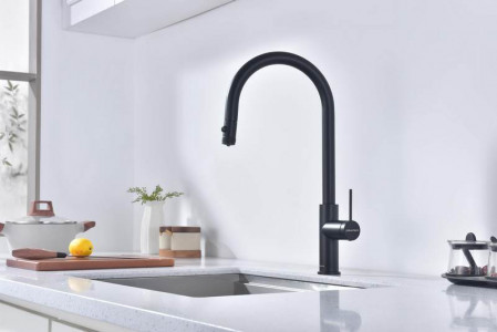 Смеситель для кухни Paulmark Galant антрацит Ga213077-AN