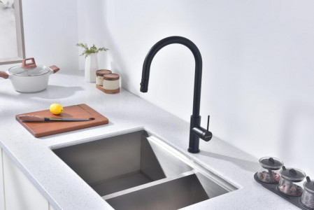 Смеситель для кухни Paulmark Galant антрацит Ga213077-AN