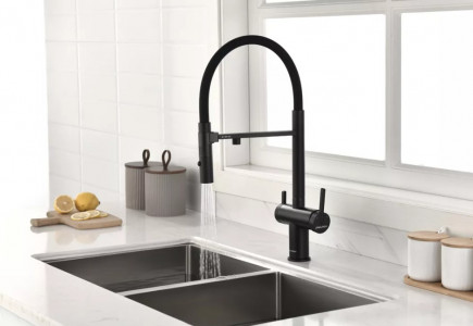 Смеситель для кухни Paulmark Gravity антрацит Gr213888-AN Starke