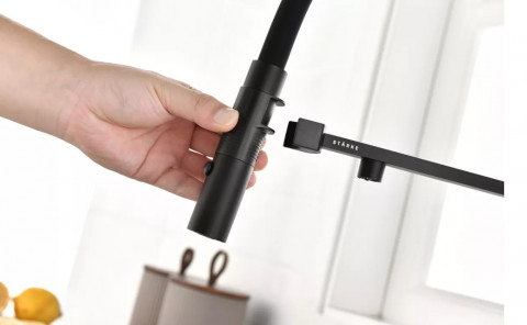 Смеситель для кухни Paulmark Gravity антрацит Gr213888-AN Starke