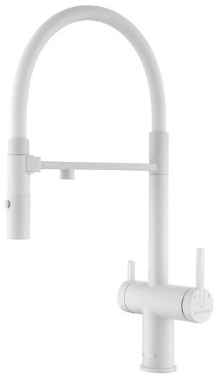 Смеситель для кухни Paulmark Gravity белый матовый Gr213888-WH Starke
