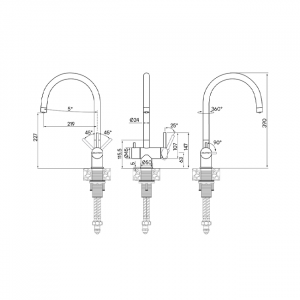 Смеситель для кухни Paulmark Heller антрацит He213218-401(AN)