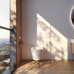 Электронный унитаз-биде подвесной, безободковый, с сиденьем-крышкой Soft Close Ideal Standard I.life E K875501