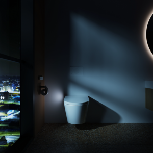 Электронный унитаз-биде подвесной, безободковый, с сиденьем-крышкой Soft Close Ideal Standard I.life E K875501