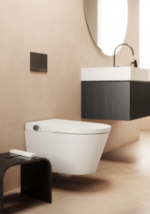 Электронный унитаз-биде подвесной, безободковый, с сиденьем-крышкой Soft Close Ideal Standard I.life E K875501