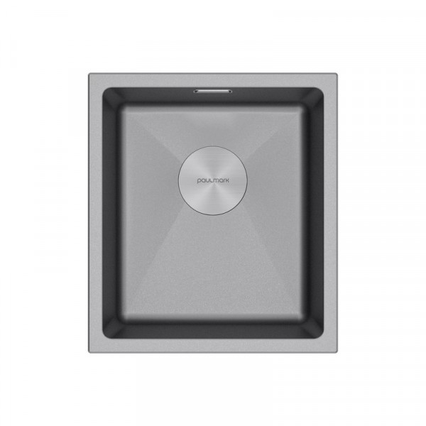 Мойка Paulmark LUMI 41UNI LU41-GRM серый металлик 410х460 мм