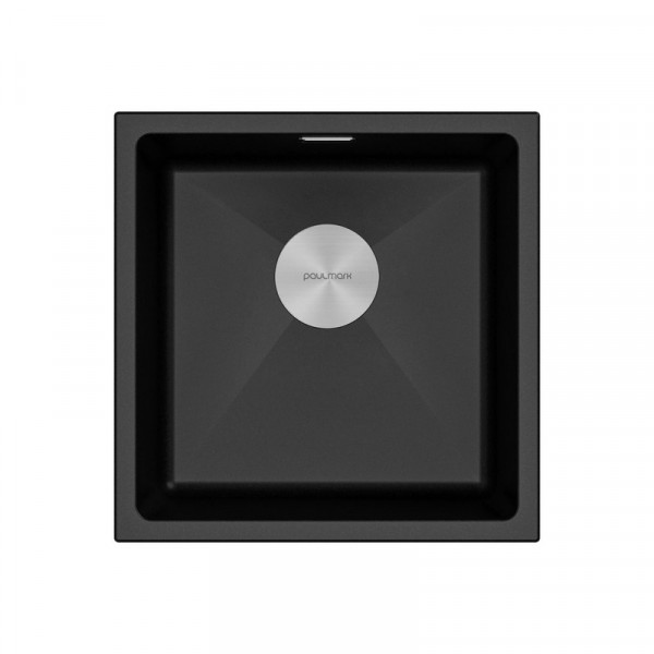 Мойка Paulmark LUMI 45UNI LU45-BL чёрный 455х460 мм