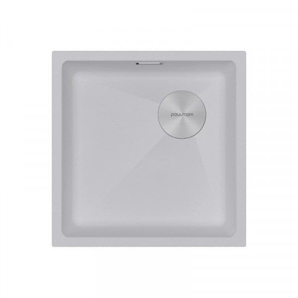 Мойка Paulmark LUMI 45UNI-SKEW LU45SK-WH белый 455х440 мм