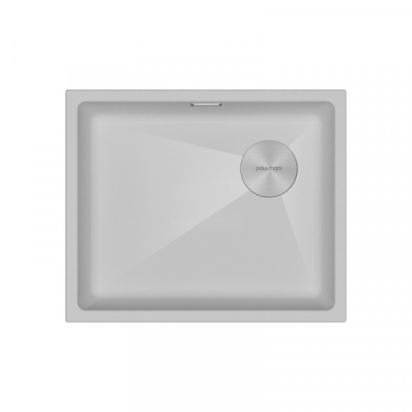 Мойка Paulmark LUMI 55UNI-SKEW IT-GRANIT LU55SK-WH белый 555х460