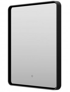 Зеркало Brevita Mercury 600х800 сенсор на зеркале MER-Rett6-060/80-black (черный)