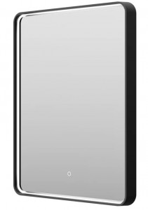 Зеркало Brevita Mercury 600х800 сенсор на зеркале MER-Rett6-060/80-black (черный)