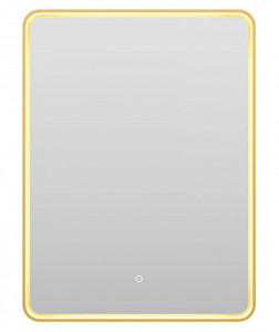 Зеркало Brevita Mercury 600х800 сенсор на зеркале MER-Rett6-060/80-gold (золото)