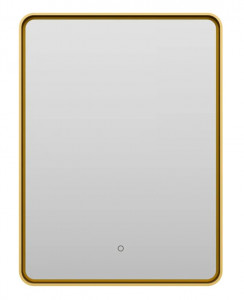 Зеркало Brevita Mercury 600х800 сенсор на зеркале MER-Rett6-060/80-gold (золото)