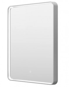 Зеркало Brevita Mercury 600х800 сенсор на зеркале MER-Rett6-060/80-platinum (платина)