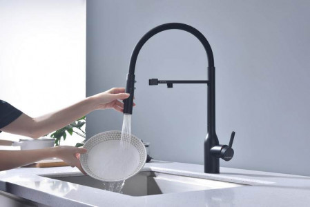 Смеситель для кухни Paulmark MAGNETO ONE антрацит Ma213188-AN