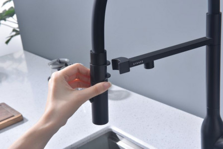Смеситель для кухни Paulmark MAGNETO ONE антрацит Ma213188-AN