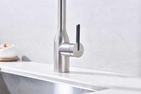 Смеситель для кухни Paulmark MAGNETO ONE брашированная сталь Ma213188-BS