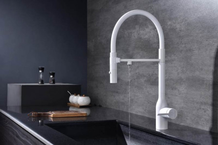 Смеситель для кухни Paulmark MAGNETO ONE белый Ma213188-WH