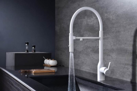 Смеситель для кухни Paulmark MAGNETO ONE белый Ma213188-WH