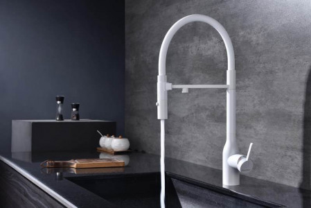 Смеситель для кухни Paulmark MAGNETO ONE белый Ma213188-WH