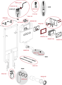 Инсталляция для унитаза AlcaPlast AM1101/1200