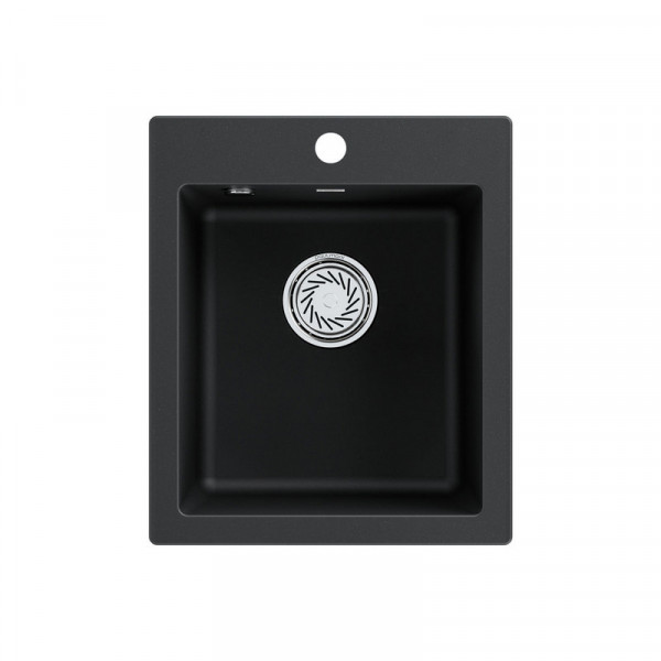 Мойка Paulmark KANTE 40 IT-GRANIT PM104249-BL черный 415х490 мм