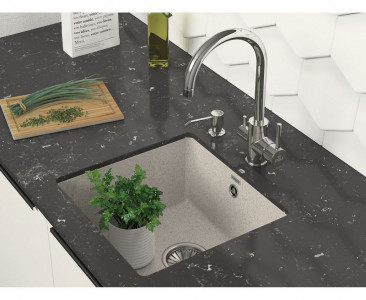 Мойка Paulmark GERA 50 IT-GRANIT PM104546-BE бежевый 450х460 мм подст. мон.