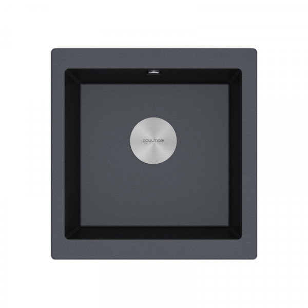 Мойка Paulmark GERA 50 IT-GRANIT PM104546-BL черный 450х460 мм подст. мон.