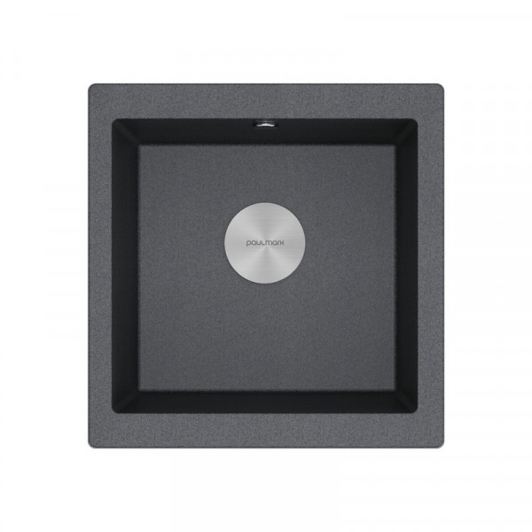 Мойка Paulmark GERA 50 IT-GRANIT PM104546-DG графит 450х460 мм подст. мон.