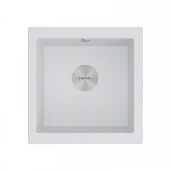 Мойка Paulmark GERA 50 IT-GRANIT PM104546-WH белый 450х460 мм подст. мон.