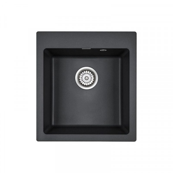 Мойка Paulmark KANTE 45 IT-GRANIT PM104651-BL черный 460х510 мм