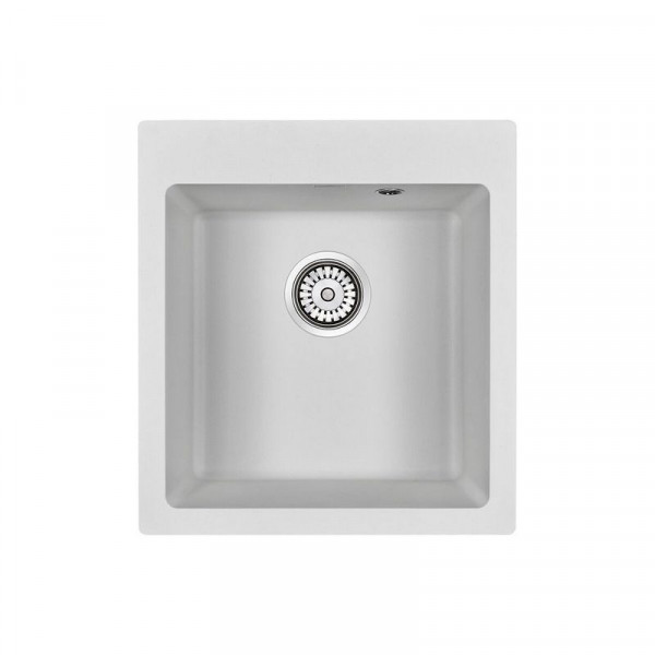 Мойка Paulmark KANTE 45 IT-GRANIT PM104651-WH белый 460х510 мм