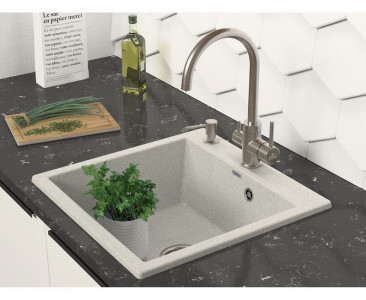 Мойка Paulmark KANTE 50 IT-GRANIT PM105152-GR серый 510х521