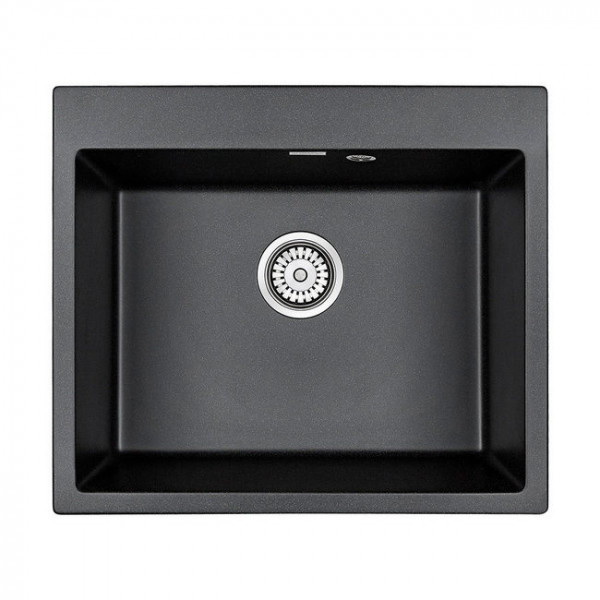 Мойка Paulmark KANTE 60 IT-GRANIT PM106052-BL черный 600х520 мм